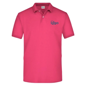 Polo Homme manches courtes 100% coton - coupe ajustée personnalisable