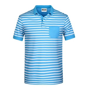 Polo rayé homme 100% coton Bio personnalisable