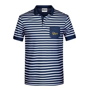 Polo rayé homme 100% coton Bio personnalisable