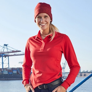 Polo workwear manches longues pour femme - polo de travail personnalisable