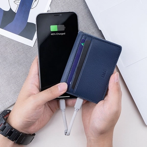 Porte cartes anti RFID avec powerbank 3 000 mAh  personnalisable