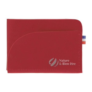 Porte cartes fabrication française en matières végétales personnalisable