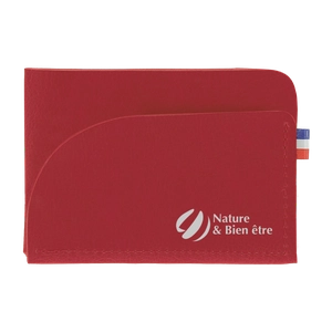 Porte cartes fabrication française en matières végétales personnalisable