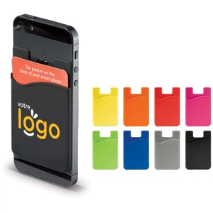 Porte cartes pour smartphone en silicone personnalisable