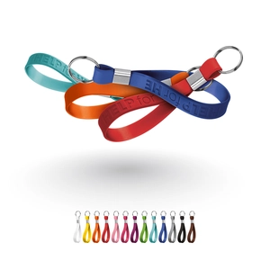 Porte clés en silicone aux couleurs vives personnalisable