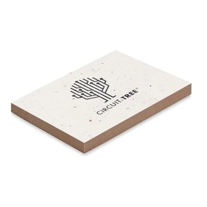 Post-it 50 feuilles en papier d'herbes - bloc notes repositionnables personnalisable