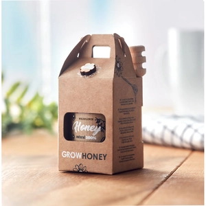 Pot de miel de fleurs sauvages 50g personnalisable