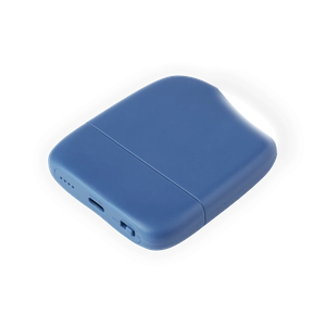 Powerbank avec lampe ICE P en plastique recyclé certifié GRS personnalisable