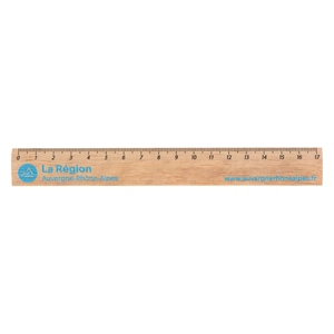 Règle en bois de Pulay, sans vernis 17cm personnalisable