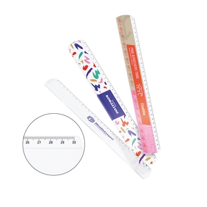 Règle plastique transparente fabriqué en France - 30 cm personnalisable