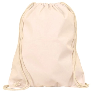 Sac à dos 100% coton avec fermeture à cordon - livraison Express personnalisable