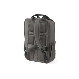 Sac à dos 18l en polyester recyclé 600D - compartiment pour PC portable et sangle trolley personnalisable