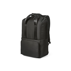 Sac à dos 18l en polyester recyclé 600D - compartiment pour PC portable et sangle trolley personnalisable