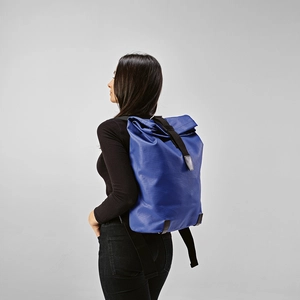 Sac à dos 23l avec revêtement imperméable en toile de coton recyclée - compartiment PC personnalisable