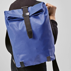 Sac à dos 23l avec revêtement imperméable en toile de coton recyclée - compartiment PC personnalisable