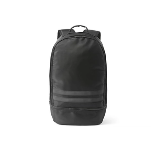 Sac à dos 25l avec bandes noires réfléchissantes - avec compartiment pour chaussures personnalisable