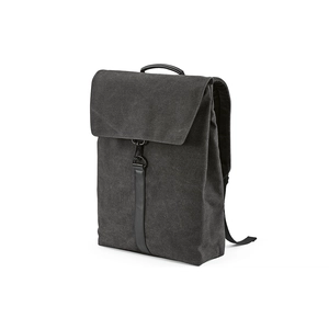 Sac à dos 25l en coton et PU recyclé - compartiment pour PC 17 pouces et cadenas métal personnalisable