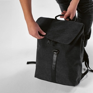 Sac à dos 25l en coton et PU recyclé - compartiment pour PC 17 pouces et cadenas métal personnalisable