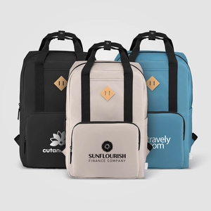 Sac à dos 300D RPET pour ordinateur portable 15 pouces - 16L personnalisable