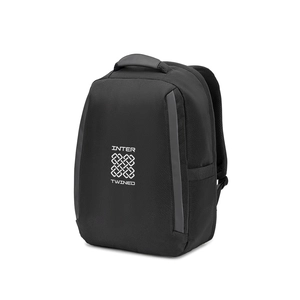 Sac à dos antivol, en twill avec revêtement hydrofuge et polyester recyclé haute densité 600D, pour ordinateur portable de 17. 3