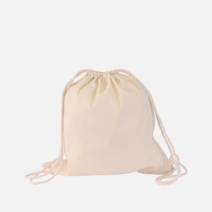 Sac à dos coton 160 gr avec cordelettes de serrage personnalisable