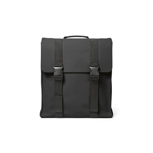 Sac à dos en PU recyclé 22l avec fermeture par boucles - compartiement pour PC portable personnalisable