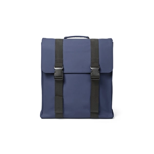 Sac à dos en PU recyclé 22l avec fermeture par boucles - compartiement pour PC portable personnalisable