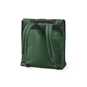 Sac à dos en PU recyclé 22l avec fermeture par boucles - compartiement pour PC portable personnalisable