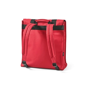 Sac à dos en PU recyclé 22l avec fermeture par boucles - compartiement pour PC portable personnalisable