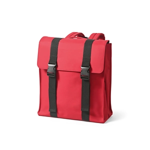 Sac à dos en PU recyclé 22l avec fermeture par boucles - compartiement pour PC portable personnalisable