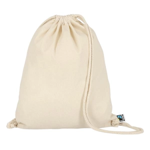 Sac à dos Fairtrade 100% coton avec fermeture à cordon de serrage personnalisable