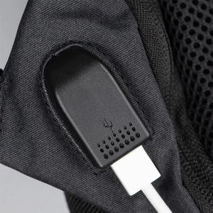 Sac à dos personnalisable avec anti-vole, prise USB et câble personnalisable