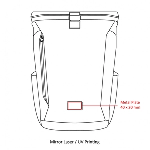 Sac à dos pour ordinateur à enroulement - en plastique recyclé dans l'océan personnalisable