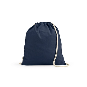 Sac avec cordon de serrage en coton recyclé et RPET- Sac pochon 140g/m2 personnalisable