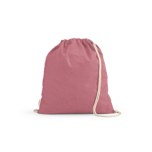 Sac avec cordon de serrage en coton recyclé et RPET- Sac pochon 140g/m2 personnalisable