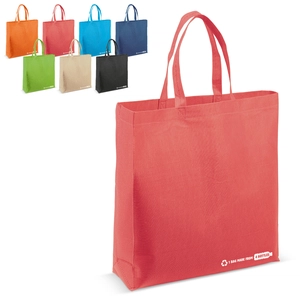 Sac avec soufflet en R-PET, large choix de couleurs personnalisable