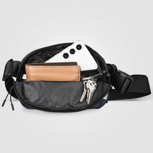Sac banane rPET en nylon à fermeture éclair - 1.2 L personnalisable