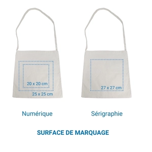 Sac coton fabriqué en France avec un tissu épais personnalisable