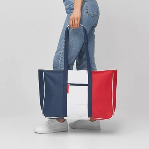 Sac de plage MARINA - sac de plage tricolore personnalisable