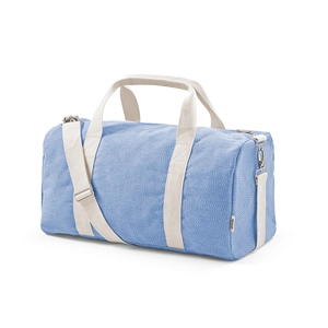 Sac de sport 30 litres en coton recyclé et RPET - avec bandoulière fixation sangle personnalisable