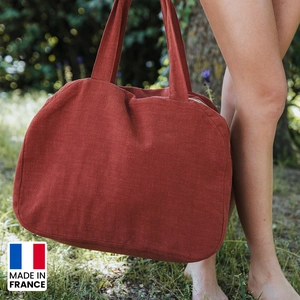 Sac de sport ou voyage Made In France en lin cultivé en France personnalisable