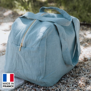 Sac de sport ou voyage Made In France en lin cultivé en France personnalisable