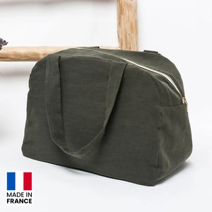 Sac de sport ou voyage Made In France en lin cultivé en France personnalisable