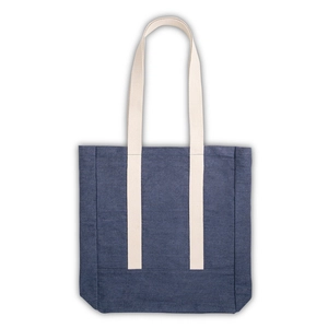 Sac en coton denim - avec poche intérieure personnalisable