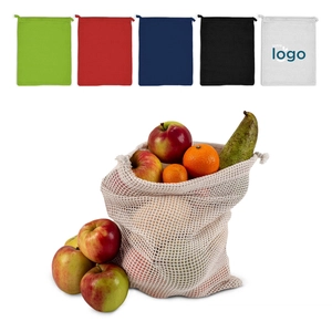 Sac filet à légumes 25x30cm 100% coton OEKOTEX personnalisable