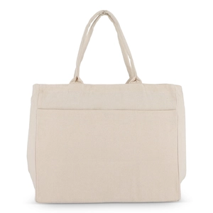 Sac fourre-tout en coton avec fermeture éclair personnalisable