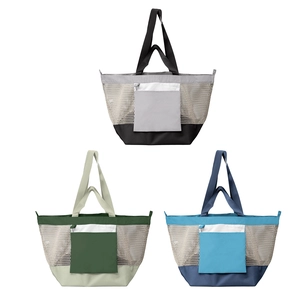 Sac fourre-tout en maille recyclée pliable – 45 L personnalisable