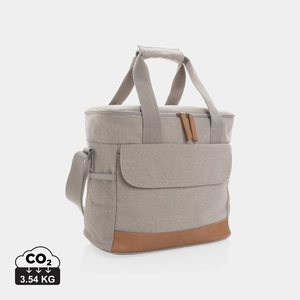 Sac isotherme en matières recyclés - avec 2 poches latérales personnalisable