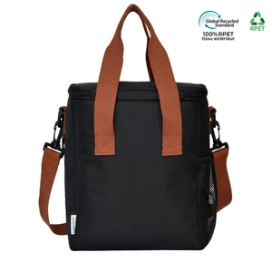 Sac isotherme en RPET avec ouvre bouteille en bois - en polyester recyclé personnalisable