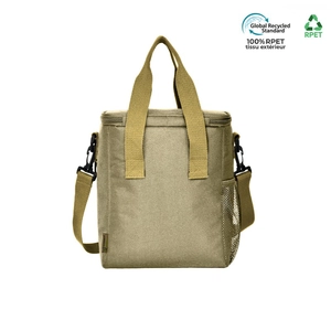 Sac isotherme en RPET avec ouvre bouteille en bois - en polyester recyclé personnalisable